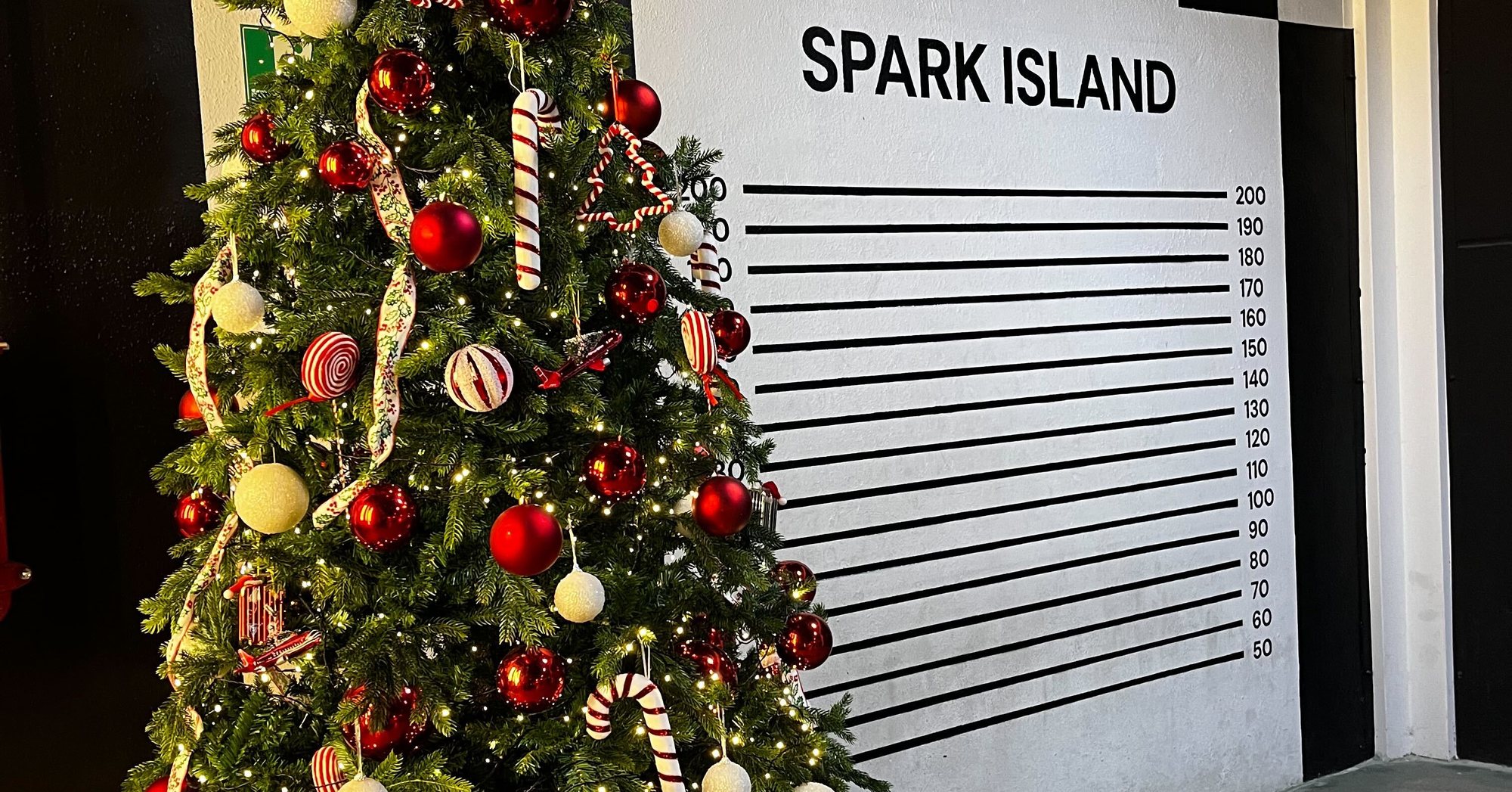 Arbol de Navidad en Spark Island